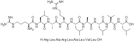 CAS # 914984-07-9, L-Arginyl-L-leucyl-L-alanyl-L-arginyl-L-leucyl-L-alanyl-L-leucyl-L-valyl-L-leucine