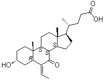 CAS # 915038-24-3, (3alpha,5beta)-6-Ethylidene-3-hydroxy-7-oxocholan-24-oic acid