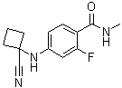 CAS 登录号：915087-26-2, N-甲基-4-(1-氰基环丁基氨基)-2-氟苯甲酰胺