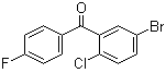 structure of CAS# 915095-85-1, (5-Bromo-2-chlorophenyl)(4-fluorophenyl)methanone