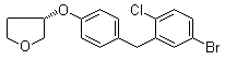 structure of CAS# 915095-89-5, (3S)-3-[4-[(5-Bromo-2-chlorophenyl)methyl]phenoxy]tetrahydro-furan