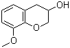 structure of CAS# 91520-01-3, 3,4-二氢-8-甲氧基-2H-1-苯并吡喃-3-醇