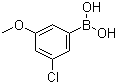 structure of CAS# 915201-07-9, 3-氯-5-甲氧基苯硼酸