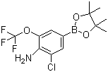 CAS 登录号：915402-37-8, 3-氯-5-(三氟甲氧基)-4-氨基苯硼酸频哪醇酯