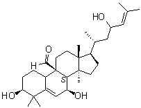 CAS # 91590-76-0, Momordicine I, (+)-Momordicin I, 3,7,23-Trihydroxycucurbita-5,24-dien-19-al, Kuguaglycoside G aglycon, Momordicin I, Momordicine II aglycone