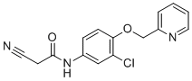 structure of CAS# 915945-31-2, N-[3-氯-4-(吡啶-2-基甲氧基)苯基]-2-氰基乙酰胺
