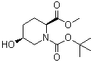 1-tert-Butyl 2-methyl (2S,5S)-5-hydroxypiperidine-1,2-dicarboxylate molecular structure (CAS 915976-32-8)