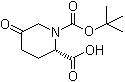 CAS 登录号：915976-41-9, (2S)-1-(叔丁氧羰基)-5-氧代哌啶-2-羧酸