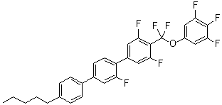 CAS 登录号：916156-32-6, 4-[二氟(3,4,5-三氟苯氧基)甲基]-2',3,5-三氟-4''-戊基-1,1':4',1''-三联苯