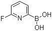 structure of CAS# 916176-61-9, 6-氟吡啶-2-硼酸