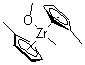 structure of CAS# 916597-01-8, 双(甲基环戊二烯基)甲氧基甲基锆