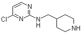 structure of CAS# 916791-16-7, 4-氯-N-(4-哌啶基甲基)-2-嘧啶胺