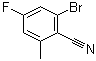 structure of CAS# 916792-09-1, 2-溴-4-氟-6-甲基苯甲腈