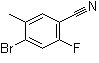 CAS # 916792-13-7, 4-Bromo-2-fluoro-5-methylbenzonitrile