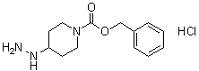 structure of CAS# 916831-70-4, 4-肼基-1-哌啶羧酸苯基甲基酯盐酸盐