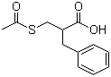 structure of CAS# 91702-98-6, 2-[(乙酰硫)甲基]-3-苯基丙酸