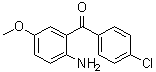 structure of CAS# 91713-54-1, (2-氨基-5-甲氧基苯基)(4-氯苯基)甲酮
