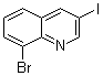 structure of CAS# 917251-85-5, 8-溴-3-碘喹啉