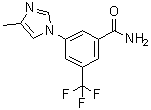 CAS # 917391-28-7, 3-(4-Methyl-1H-imidazol-1-yl)-5-(trifluoromethyl)benzamide