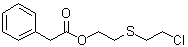 CAS # 91767-54-3, Benzeneacetic acid 2-[(2-chloroethyl)thio]ethyl ester, NSC 36309