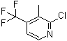 structure of CAS# 917806-24-7, 2-氯-3-甲基-4-(三氟甲基)吡啶