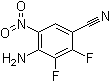 structure of CAS# 917980-12-2, 4-Amino-2,3-difluoro-5-nitro-benzonitrile