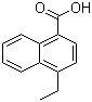 CAS # 91902-58-8, 4-Ethyl-1-naphthoic acid, 4-Ethyl-1-naphthalenecarboxylic acid, NSC 408421