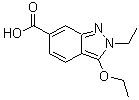 CAS 登录号：919106-96-0, 3-乙氧基-2-乙基-2H-吲唑-6-羧酸