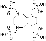 structure of CAS# 91987-74-5, 1,4,7,10-四氮杂环十二烷-1,4,7,10-四(甲基膦酸)