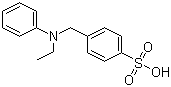 CAS # 92-60-4, 4-((Ethylanilino)methyl)benzenesulphonic acid, alpha-(N-Ethylanilino)-p-toluenesulfonic acid, N-Ethyl-N-(4'-sulfobenzyl)aniline