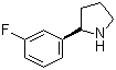 structure of CAS# 920274-03-9, (R)-2-(3-Fluorophenyl)pyrrolidine