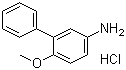 structure of CAS# 92028-21-2, 3-Phenyl-4-methoxyaniline hydrochloride