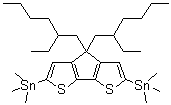 structure of CAS# 920504-00-3, 4,4-二(2-乙基己基)-2,6-二(三甲基锡烷基)-4H-环戊二烯并[2,1-b:3,4-b']二噻吩