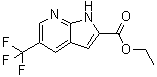 structure of CAS# 920978-97-8, 5-Trifluoromethyl-1H-pyrrolo[2,3-b]pyridine-2-carboxylic acid ethyl ester
