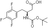structure of CAS# 922178-94-7, (betaS)-beta-叔丁氧羰基氨基-2,4,5-三氟苯丁酸
