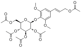 structure of CAS# 92233-55-1, 五乙酸紫丁香甙酯