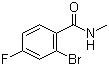 structure of CAS# 923138-87-8, N-甲基-2-溴-4-氟苯甲酰胺