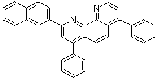structure of CAS# 923972-84-3, 2-(2-萘基)-4,7-二苯基-1,10-菲咯啉