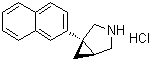 CAS # 923981-14-0, Centanafadine hydrochloride, DOV 216419 hydrochloride, EB 1020 hydrochloride, (1R,5S)-1-(2-Naphthalenyl)-3-azabicyclo[3.1.0]hexane hydrochloride (1:1)