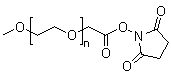 structure of CAS# 92451-01-9, O-[(N-Succinimidyloxycarbonyl)methyl]-O'-methylpolyethylene glycol