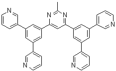structure of CAS# 925425-96-3, 4,6-二(3,5-二-3-吡啶基苯基)-2-甲基嘧啶
