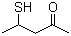 4-Mercapto-2-pentanone molecular structure (CAS 92585-08-5)