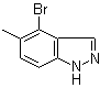 structure of CAS# 926922-40-9, 4-溴-5-甲基-1H-吲唑