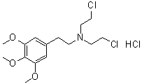 CAS 登录号：92725-10-5, N,N-二(2-氯乙基)-3,4,5-三甲氧基苯乙胺盐酸盐