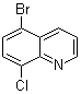 structure of CAS# 927800-41-7, 5-溴-8-氯喹啉