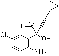 CAS 登录号：927812-33-7, (R)-5-氯-alpha-(环丙基乙炔基)-2-氨基-alpha-(三氟甲基)苯甲醇