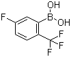 structure of CAS# 928053-97-8, 5-氟-2-(三氟甲基)苯硼酸