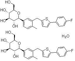 CAS 登录号：928672-86-0, 坎格列嗪半水合物