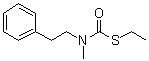 Methyl(2-phenylethyl)carbamothioic acid S-ethyl ester molecular structure (CAS 92886-89-0)