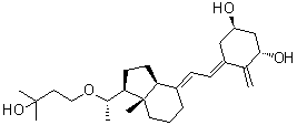 CAS 登录号：929721-98-2, (1R,3S,5E)-4-亚甲基-5-[(2E)-2-[(1S,3aS,7aS)-八氢-1-[(1S)-1-(3-羟基-3-甲基丁氧基)乙基]-7a-甲基-4H-茚-4-亚基]亚乙基]-1,3-环己烷二醇